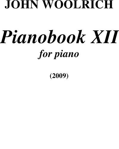 Pianobook XII — John Woolrich