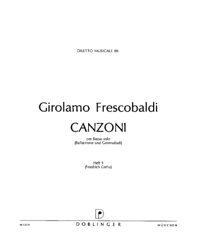 Canzoni I - IV, Book 1 — 弗雷斯科巴尔迪