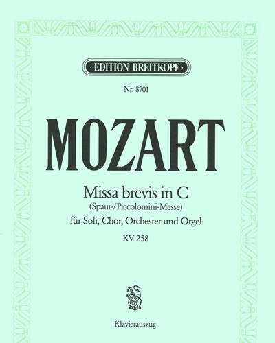 Missa brevis in C major, K. 258 — 莫扎特