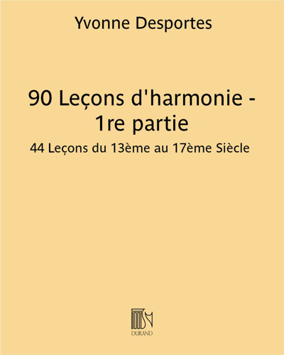 90 Lessons in Harmony - Part 1 (Student Book) — Yvonne Desportes