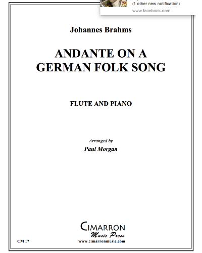 Andante on a German Folk Song — 勃拉姆斯