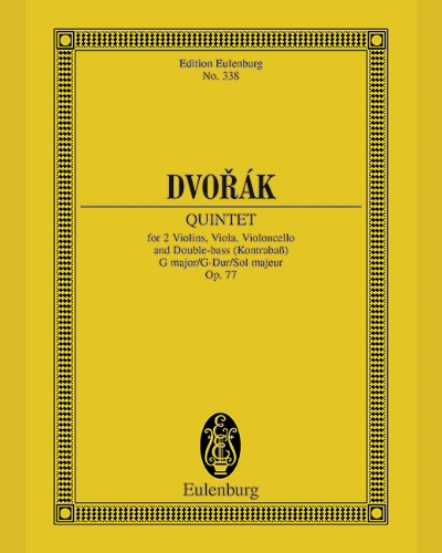 String Quintet in G major, op. 77 — 德沃夏克