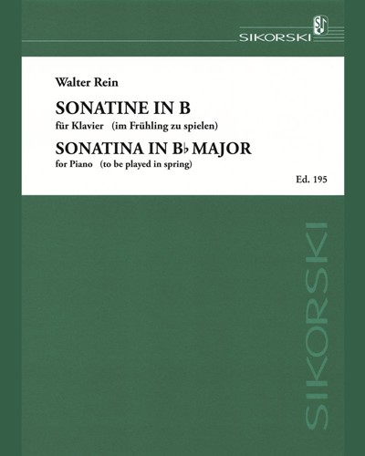 Sonatina in B-flat major — Walter Rein