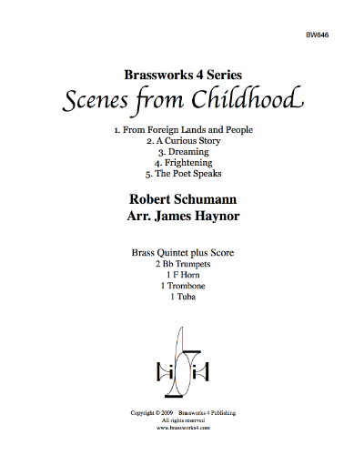 Scenes from Childhood, op. 15 — Robert Schumann