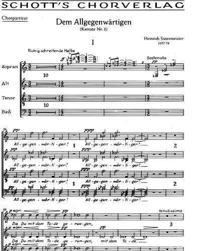 Kantate Nr. 3 — Heinrich Sutermeister