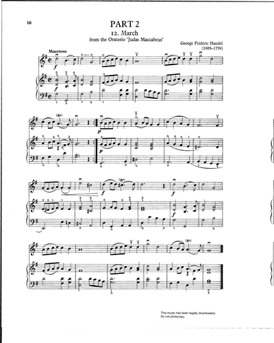 March (from 'Judas Maccabaeus') — 亨德尔
