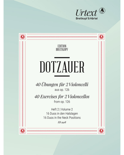 40 Exercises for 2 Violoncellos, from op. 126, Vol. 2 — 多察尔