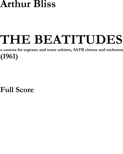 The Beatitudes — Arthur Bliss
