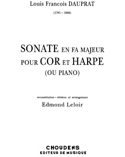 Sonate en Fa majeur — Louis François Dauprat