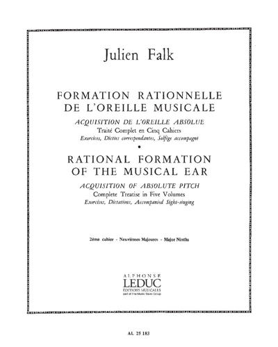 Formation rationnelle de l'oreille musicale, 2e Cahier — Julien Falk