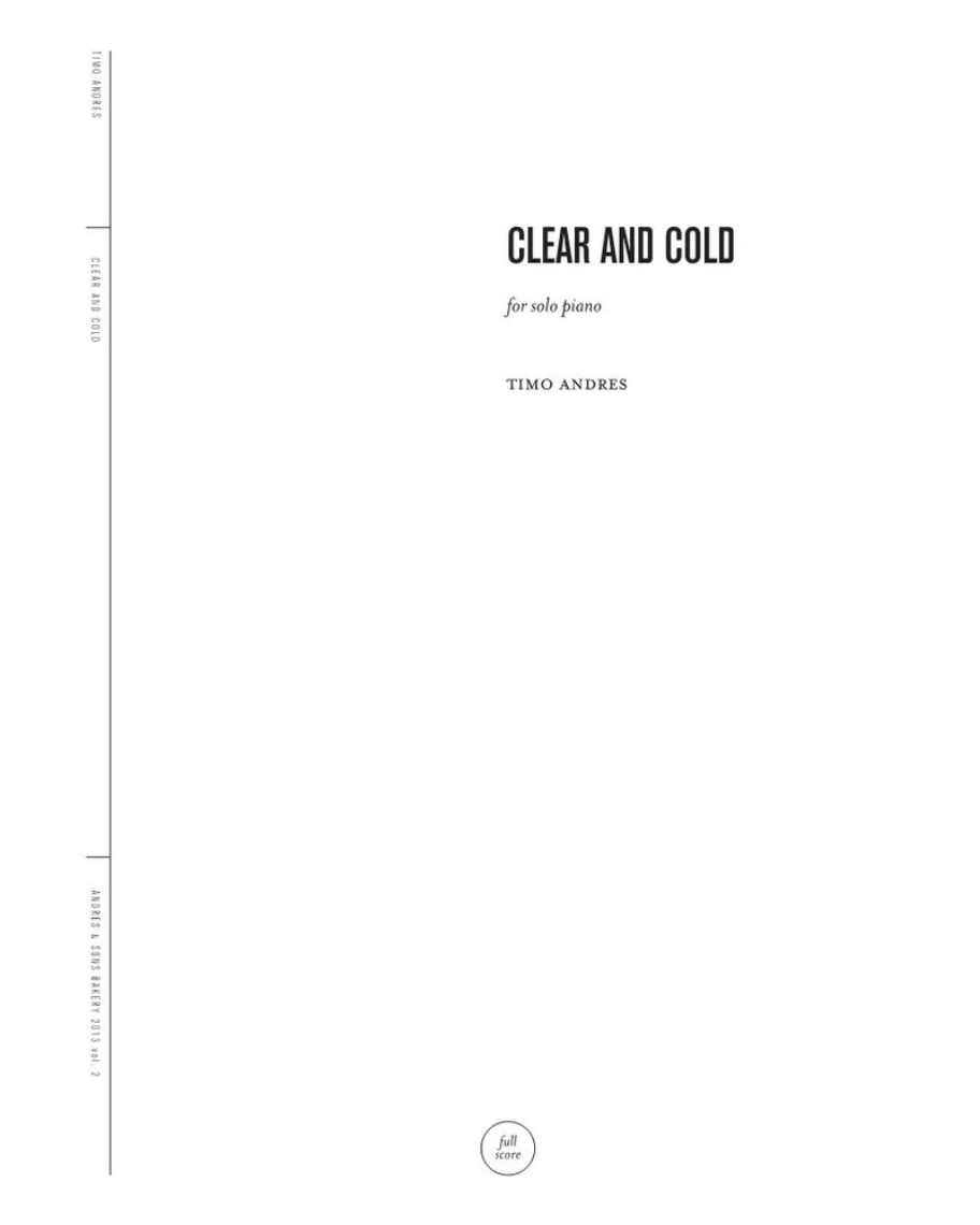 Clear and Cold — Timo Andres
