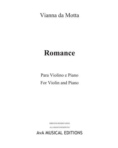 Romance — José Vianna da Motta
