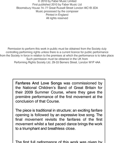 Fanfares And Love Songs — Gavin Higgins