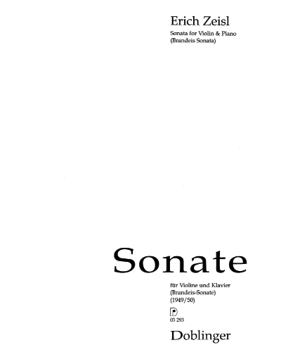Sonata [1949 / 50 Version] — Eric Zeisl