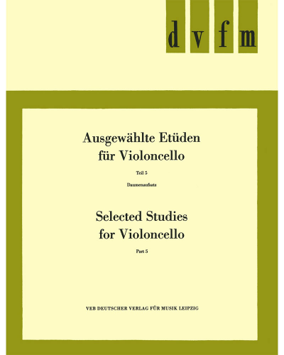 Selected Studies for Violoncello, Part 5 — Heinz Lösche