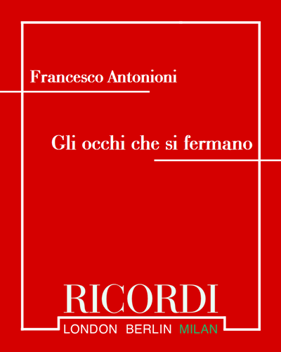 Gli occhi che si fermano — Francesco Antonioni