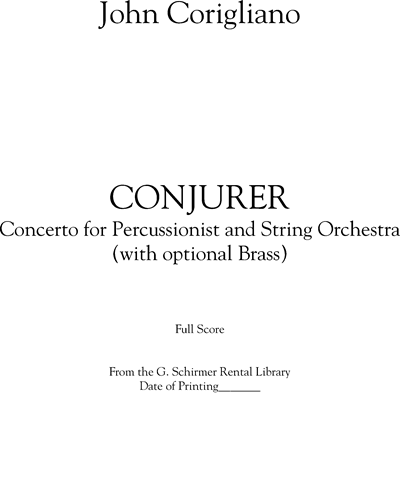 Conjurer — 约翰·科里利亚诺