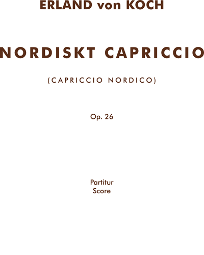 Nordiskt capriccio — Erland von Koch
