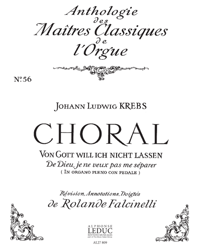 Choral: Von Gott will ich nicht lassen — Johann Ludwig Krebs