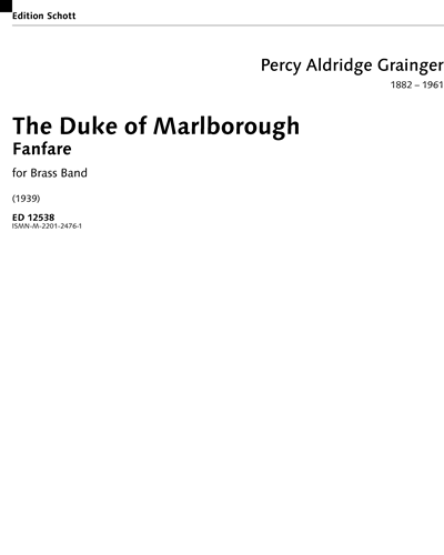 The Duke of Marlborough — 珀西·格兰杰