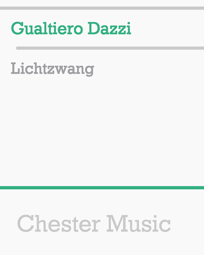 Lichtzwang — Gualtiero Dazzi