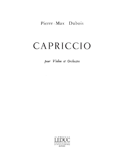 Capriccio for Violin and Orchestra — 皮埃尔·马克斯·杜布瓦