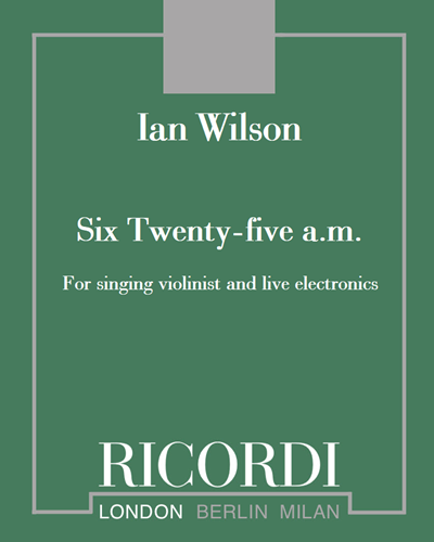 Six Twenty-five a.m. — Ian Wilson
