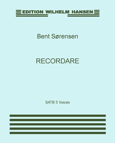 Recordare — Bent Sørensen