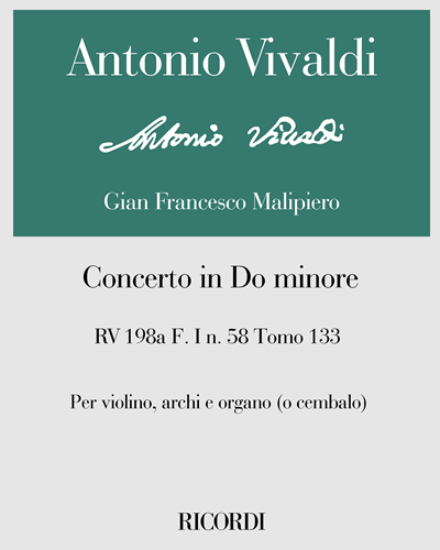 Concerto in C minor, RV 198a — Antonio Vivaldi