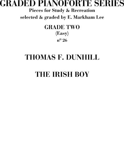 The Irish Boy No. 26 (Pleasure and Study) — Thomas Dunhill