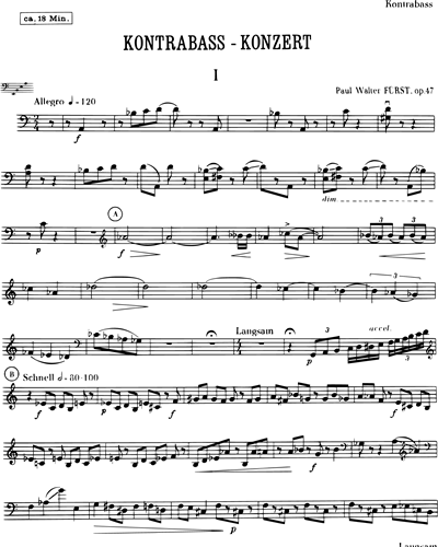 Concerto, op. 47 — Paul Walter Fürst