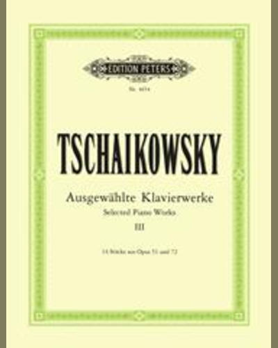 Selected Piano Works Vol.3 — 柴可夫斯基