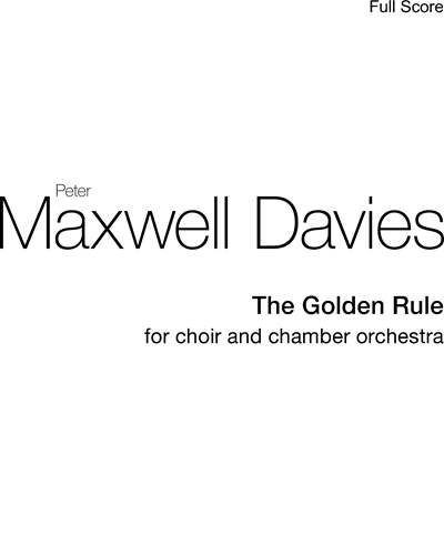The Golden Rule — 马克斯韦尔·戴维斯