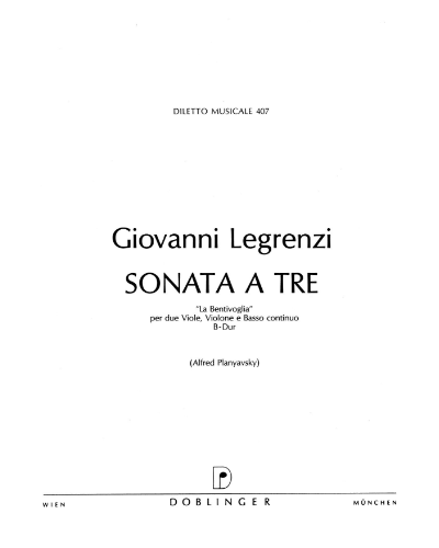 Trio Sonata in B-flat major — Giovanni Legrenzi