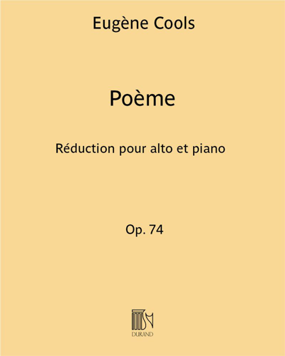 Poème, op. 74 — Eugène Cools
