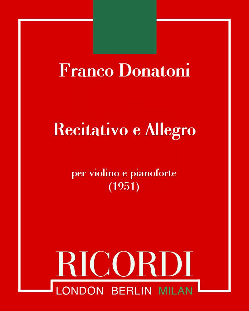 Recitativo e Allegro — 弗兰科·多纳托尼