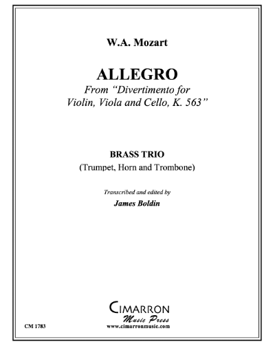 Allegro (from 'Divertimento, K. 563') — 莫扎特
