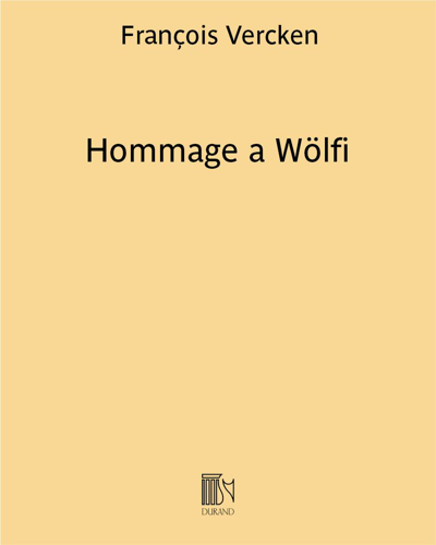 Hommage à Wölfi — François Vercken