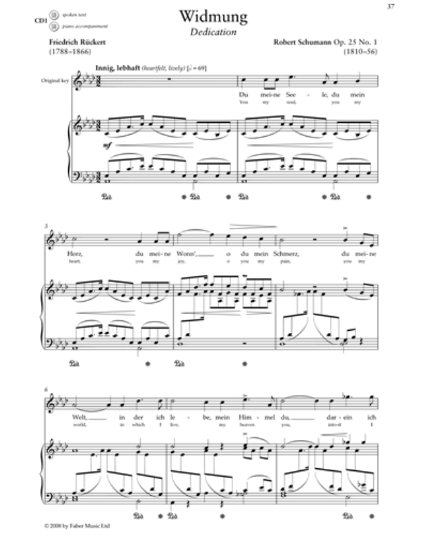 Widmung, op. 25 No. 1 — Robert Schumann