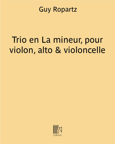 Trio in A minor, for Violin, Viola & Cello — 罗帕茨