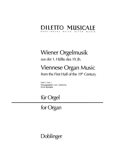 Viennese Organ Music, Vol. 1 — Erich Benedikt