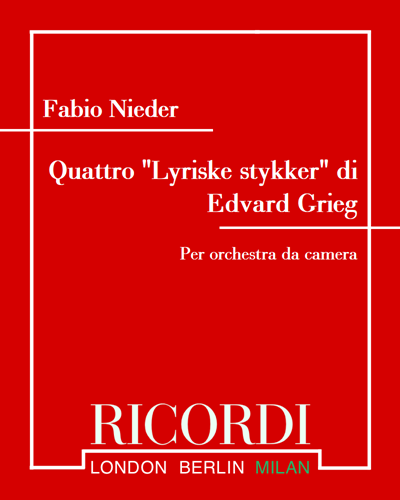 Four 'Lyric Pieces' (After Edvard Grieg) — Fabio Nieder