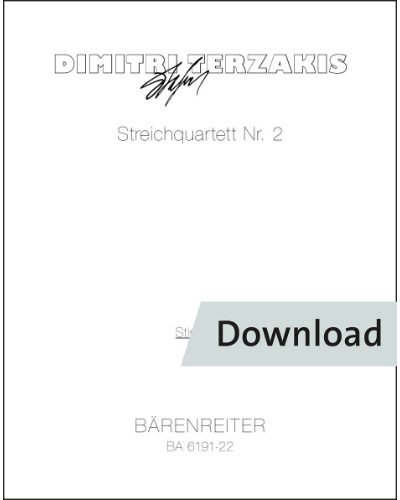String Quartet No. 2 — Dimitri Terzakis