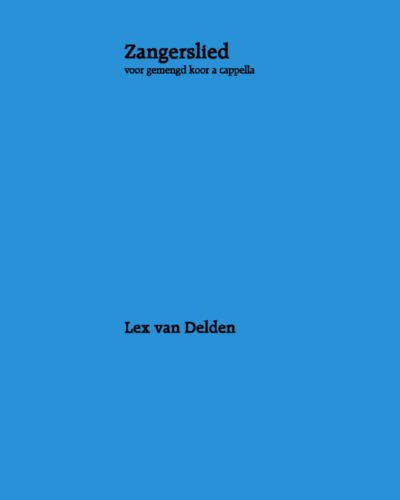 Zangerslied — Lex van Delden