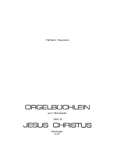 Organ Booklet for God's Praise, Vol. 5 — Herbert Paulmichl