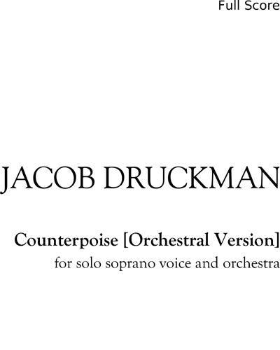 Counterpoise [Orchestral Version] — Jacob Druckman