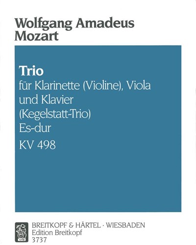 Trio in E-flat major, K. 498 — 莫扎特