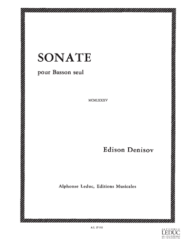 Sonata for Bassoon Solo — Edison Denisov