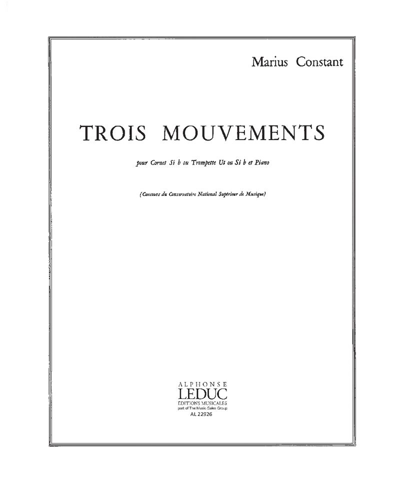 Trois mouvements — Marius Constant