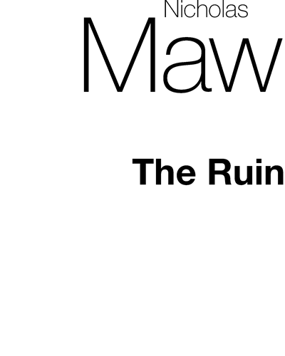 The Ruin — Nicholas Maw